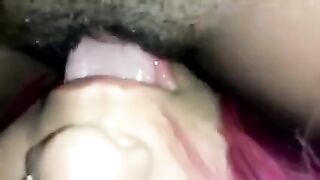 The guy forced the Latin beauty to lick her friend’s hairy pussy on cam
