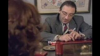 A 50-year-old man fucked a young student on the table hard