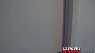 Cute Kitty Jane fucks deep in her ass on the bed with enthusiasm