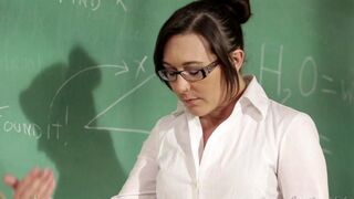 A girl is being fucked by her teacher in an intense encounter