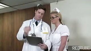 A doctor fucked his nurse in the uniform, it was just great