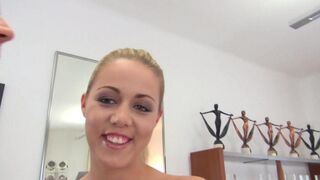 A whore got a new dress for a man’s cock sucking