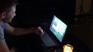 A wife gets horny after watching porn and fucks her husband
