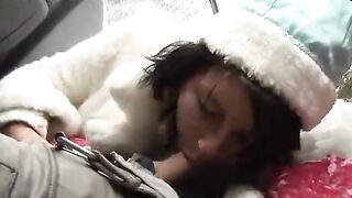 Drunk Santa fucked Snow Maiden in a threesome