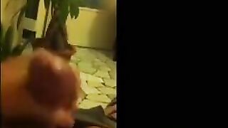 Removal of panties while fingering on the mobile phone, just like in 91porn videos
