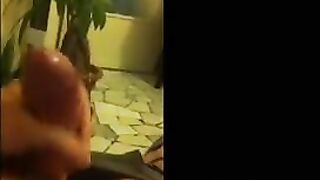 Removal of panties while fingering on the mobile phone, just like in 91porn videos