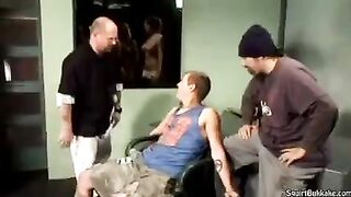 Bukakke in the mouth, rough sex and squirt