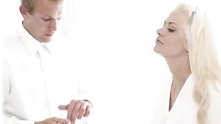The couple started their honeymoon with an immediate intimacy moment