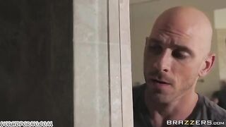 A rude guy Johnny Sins fucked a girl in the bedroom hard