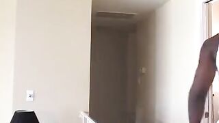 Black man’s hard cock fucks blonde pussy in her ass