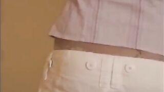 The cute Asian has sex with a monster, he fucked her mouth