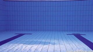 Naked swimming in the pool is a great way to refresh your body