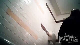 Camera in the woman's toilet - don't peek!