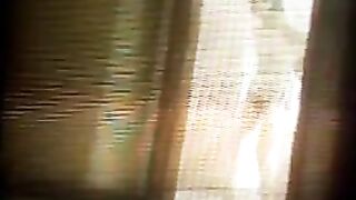 The camera recorded the private moments of the girl in the gym