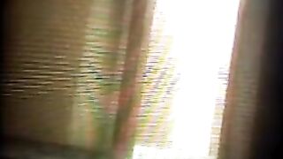 The camera recorded the private moments of the girl in the gym