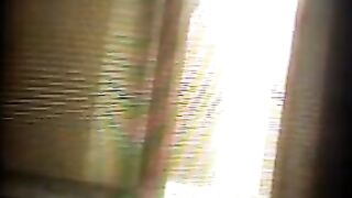 The camera recorded the private moments of the girl in the gym