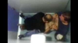 The camera in the toilet caught some intense action