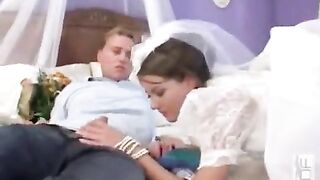 A group sex session with a hot newly-wed bride involved
