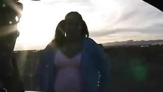 The fat woman is not embarrassed to show her huge boobs and pussy
