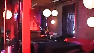 A beautiful black woman in a latex suit rides a man’s cock very roughly