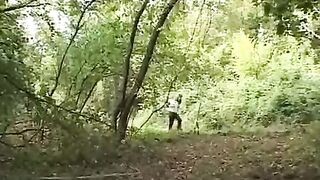 A girl was captured by a maniac in the forest and engaged in passionate acts