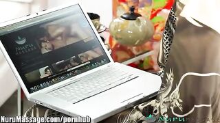 An Asian girl with a great pair of tits gets fucked