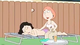 Lesbian porn with griffins Bonnie and Lois from Family Guy