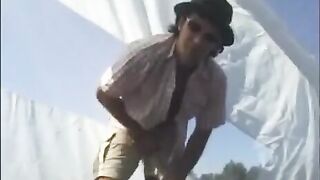 Short journey to the beginning of passionate sex with a slut