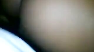 A cute girl gave a stunning black crotch to a friend