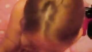 A guy finished in the mouth of his girlfriend, who loves doing blowjob