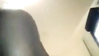 Negro man fucked fat ass of his wife in anal
