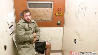 Brunette girl Eva Lovodi takes a cum in her hole