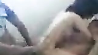 Two guys fucked young Asian in a steamy threesome scene