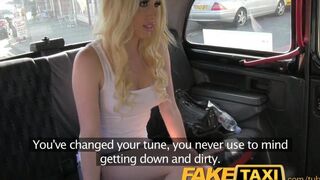 Blonde woman paid for her trip in a special way