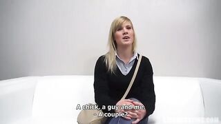 A 25-year-old woman from the Czech Republic came to a porn casting