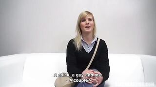 A 25-year-old woman from the Czech Republic came to a porn casting