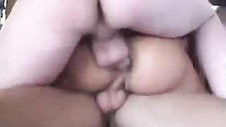 Fella loves sex with two girls at the same time