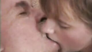 The grandfather ripped the panties of his granddaughter and fingered her