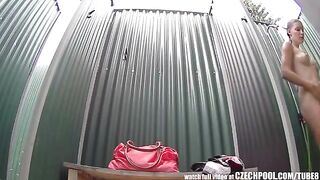 A secret camera was placed in the shower for a girl
