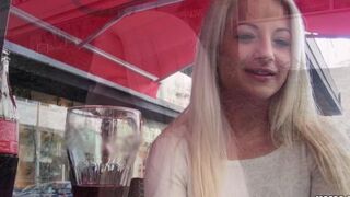 A sexy blonde with natural tits enjoys some private fun