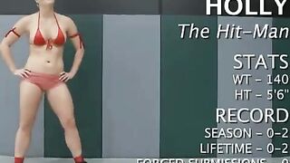 Girl barely holds on during intense strapon action
