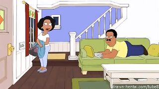 Porn parody of the TV series Cleveland, where fun never ends