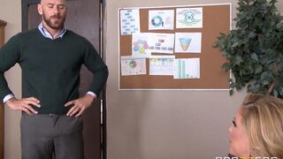 The pretty girl Cherie fucked with her subordinated boy in the office