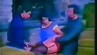 A retro porn video with the hottest Italian threesome ever