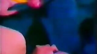 A retro porn video with the hottest Italian threesome ever