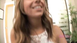 The girl is shown her boobs, but she sucks like a whore