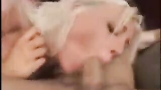Babe fucks with two guys with nice big cocks, she enjoys it very much