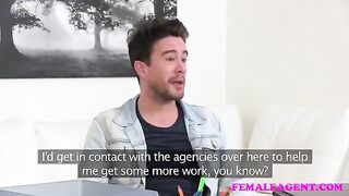 Girl passionately fucked on the couch by her casting agent