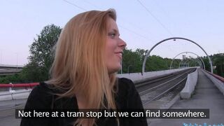 A blonde was fucked on the Karachi bushes, her body burning with desire