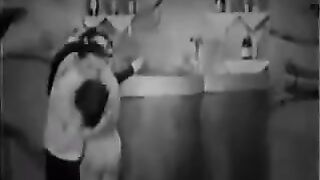A group sex video with a hot threesome fuck scene from the past
